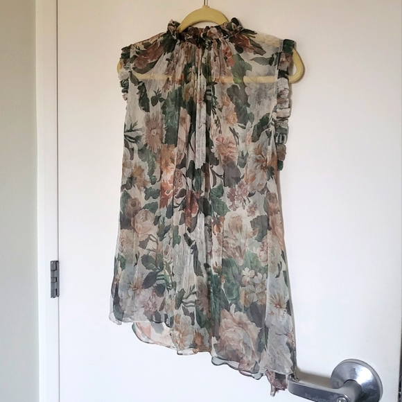 Zimmermann Tops - Zimmermann 100% silk sleeveless top, sz 1 S